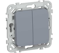 Выключатель 2-клавишный IEK FLITE 10А ВС12-1-0-ФлМ маренго FI-V20-0-10-1-K35