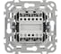 Выключатель 2-клавишный IEK FLITE 10А ВС12-1-0-ФлМ маренго FI-V20-0-10-1-K35 3
