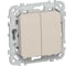 Выключатель жалюзи IEK FLITE 10А ВЖ52-2-0-ФлЛ льняной FI-V15-0-10-1-K88 1
