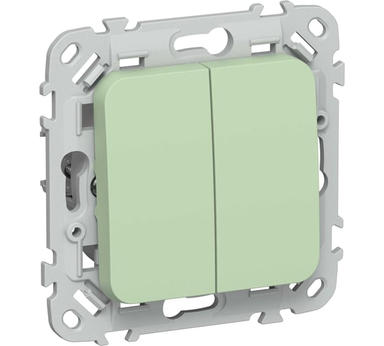 Выключатель жалюзи IEK FLITE 10А ВЖ52-2-0-ФлФ фисташковый FI-V15-0-10-1-K93