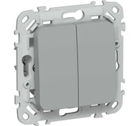 Выключатель жалюзи IEK FLITE 10А ВЖ52-2-0-ФлС серый FI-V15-0-10-1-K03