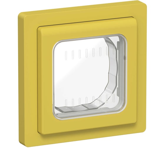 Рамка 1-местная IEK FLITE IP55 Рпро-1-55-ФлЖК желтый карри FI-M10-32-55-K44