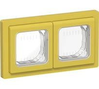 Рамка 2-местная IEK FLITE IP55 Рпро-2-55-ФлЖК желтый карри FI-M20-32-55-K44