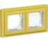 Рамка 2-местная IEK FLITE IP55 Рпро-2-55-ФлЖК желтый карри FI-M20-32-55-K44 1