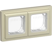 Рамка 2-местная IEK FLITE IP55 Рпро-2-55-ФлШ шампань FI-M20-32-55-K37