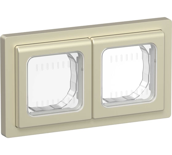 Рамка 2-местная IEK FLITE IP55 Рпро-2-55-ФлШ шампань FI-M20-32-55-K37