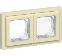 Рамка 2-местная IEK FLITE IP55 Рпро-2-55-ФлН навахо FI-M20-32-55-K87