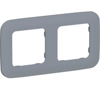 Рамка 2-местная IEK FLITE РУ-2-А-ФлМ маренго FI-M22-31-20-K35