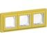 Рамка 3-местная IEK FLITE IP55 Рпро-3-55-ФлЖК желтый карри FI-M30-32-55-K44 1