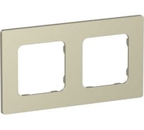 Рамка 2-местная IEK FLITE РУ-2-К-ФлШ шампань FI-M22-32-20-K37