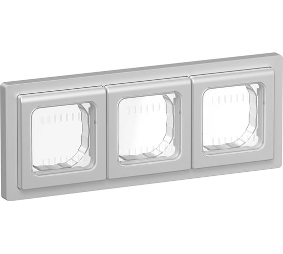 Рамка 3-местная IEK FLITE IP55 Рпро-3-55-ФлА алюминий FI-M30-32-55-K47