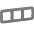 Рамка 3-местная IEK FLITE РУ-3-А-ФлМА мокрый асфальт FI-M32-31-20-K80 1