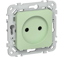 Розетка без заземления без защитных шторок IEK FLITE 10А РС01-0-ФлФ фисташковый FI-R10-10-K93