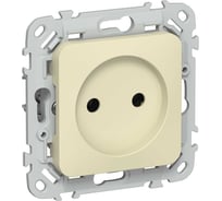 Розетка без заземления без защитных шторок IEK FLITE 10А РС01-0-ФлН навахо FI-R10-10-K87