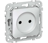 Розетка без заземления без защитных шторок IEK FLITE 10А РС01-0-ФлЖ жемчуг FI-R10-10-K36