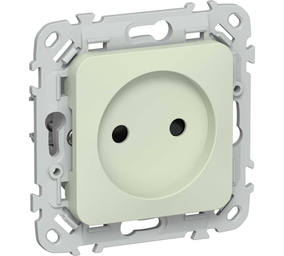Розетка без заземления с защитными шторками IEK FLITE 10А РСш01-0-ФлП панг FI-R13-10-K92