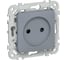 Розетка без заземления с защитными шторками IEK FLITE 10А РСш01-0-ФлМ маренго FI-R13-10-K35 1