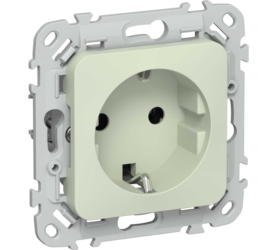 Розетка IEK FLITE с заземлением без защитных шторок 16А РС11-0-ФлП панг FI-R11-16-K92