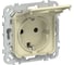 Розетка IEK FLITE с заземлением с защитными шторками и крышкой 16А IP44 РСшкр11-0-44-ФлН навахо FI-R16-16-44-K87 1