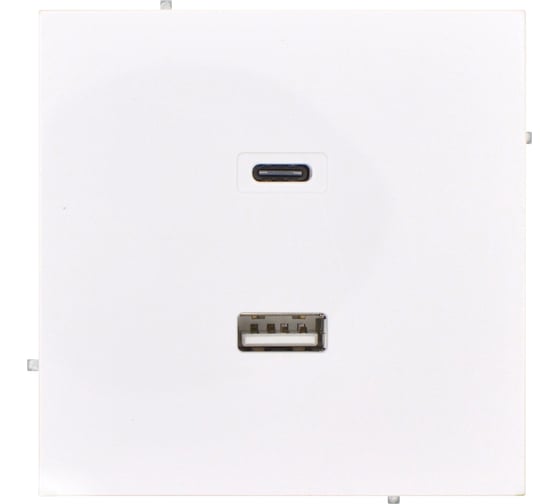 Розетка Lezard ESTET TC+ USB разъем белая (10шт/120шт) 745-0288-192TC