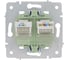 Розетка Lezard ESTET компьютер+телефон белая с модулем Cat 6 (10шт/120шт) 745-0288-144 2