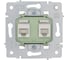 Розетка Lezard ESTET компьютер+телефон белая с модулем Cat 6 (10шт/120шт) 745-0288-144 3