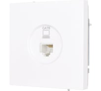 Розетка компьютерная Lezard ESTET белая cat 6 745-0288-140