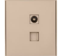 Механизм розетки KRANZ STRONG RJ45 категория 6 + TV с/у шелк KR-78-0722-8
