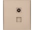Розетка KRANZ STRONG компьютерная RJ45 кат6 + TV с/у шелк KR-78-0722-8 1