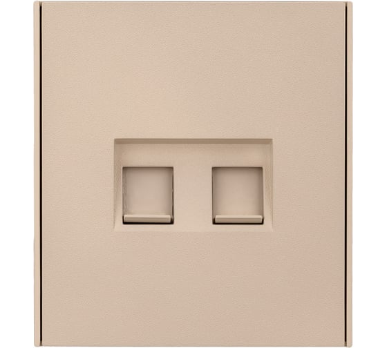 Розетка KRANZ STRONG компьютерная двойная RJ45+RJ45 кат6 с/у шелк KR-78-0725-8