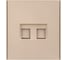 Розетка двойная компьютерная KRANZ RJ45 STRONG категория 6 с/у шелк KR-78-0725-8 1