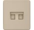 Розетка двойная компьютерная KRANZ RJ45 ROUND категория 6 с/у шелк KR-78-0725-7 1