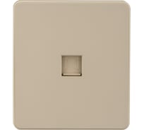 Розетка компьютерная KRANZ RJ45 ROUND категория 6 с/у шелк KR-78-0724-7