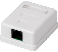 Компьютерная розетка на 1 порт RJ-45, 8p8c, TWIST cat. 6, на плате, J-8P8C-C6-1P-TWCS