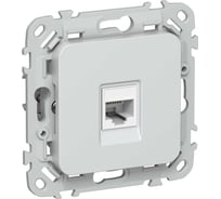 Розетка IEK FLITE компьютерная, RJ45, категория 5Е, UTP РК5е-1-0-ФлЖ жемчуг FI-K12-1-K36