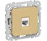 Розетка IEK FLITE компьютерная, RJ45, категория 5Е, UTP РК5е-1-0-ФлШм шамуа FI-K12-1-K89 1