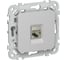 Розетка IEK FLITE компьютерная, RJ45, категория 6, STP РК6-1-1-ФлА алюминий FI-K11-2-K47 1