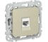 Розетка IEK FLITE компьютерная, RJ45, категория 5Е, UTP РК5е-1-0-ФлШ шампань FI-K12-1-K37 1