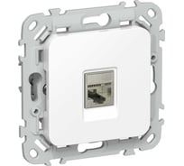 Розетка IEK FLITE компьютерная, RJ45, категория 6, STP РК6-1-1-ФлБ белый FI-K11-2-K01