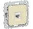 Розетка IEK FLITE компьютерная, RJ45, категория 6, UTP РК6-1-0-ФлН навахо FI-K12-2-K87 1