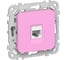Розетка IEK FLITE компьютерная, RJ45, категория 5Е, UTP РК5е-1-0-ФлПр пурпурный FI-K12-1-K99 1