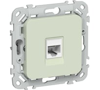 Розетка IEK FLITE компьютерная, RJ45, категория 6, UTP РК6-1-0-ФлП панг FI-K12-2-K92
