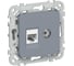 Розетка IEK FLITE 2-местная, RJ45/TV, категория 5Е, UTP РКТВ5е-2-0-ФлМ маренго FI-AK22-1-K35 1
