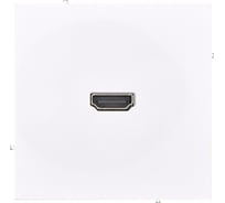 Розетка HDMI одинарная Lezard ESTET белая 745-0288-203