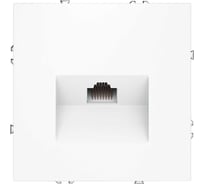 Розетка компьютерная встраиваемая Voltum S70 RJ45 кат.6, белый матовый VLS060102