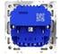 Розетка встраиваемая Voltum S70 с заземлением и защитными шторками, 16А, с USB, A+С, шелк VLS040504 3