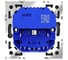 Розетка встраиваемая Voltum S70 с заземлением и защитными шторками, 16А, с USB, A+A, черный матовый VLS040408 3