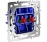 Механизм розетки акустической 4-местной Voltum S70 VLS0603M 2