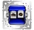 Механизм розетки Voltum TV+RJ45 кат. 6, S70 VLS0607M 1