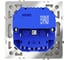 Розетка встраиваемая Voltum S70 с заземлением и защитными шторками, 16А, с USB, A+A, сталь VLS040405 3